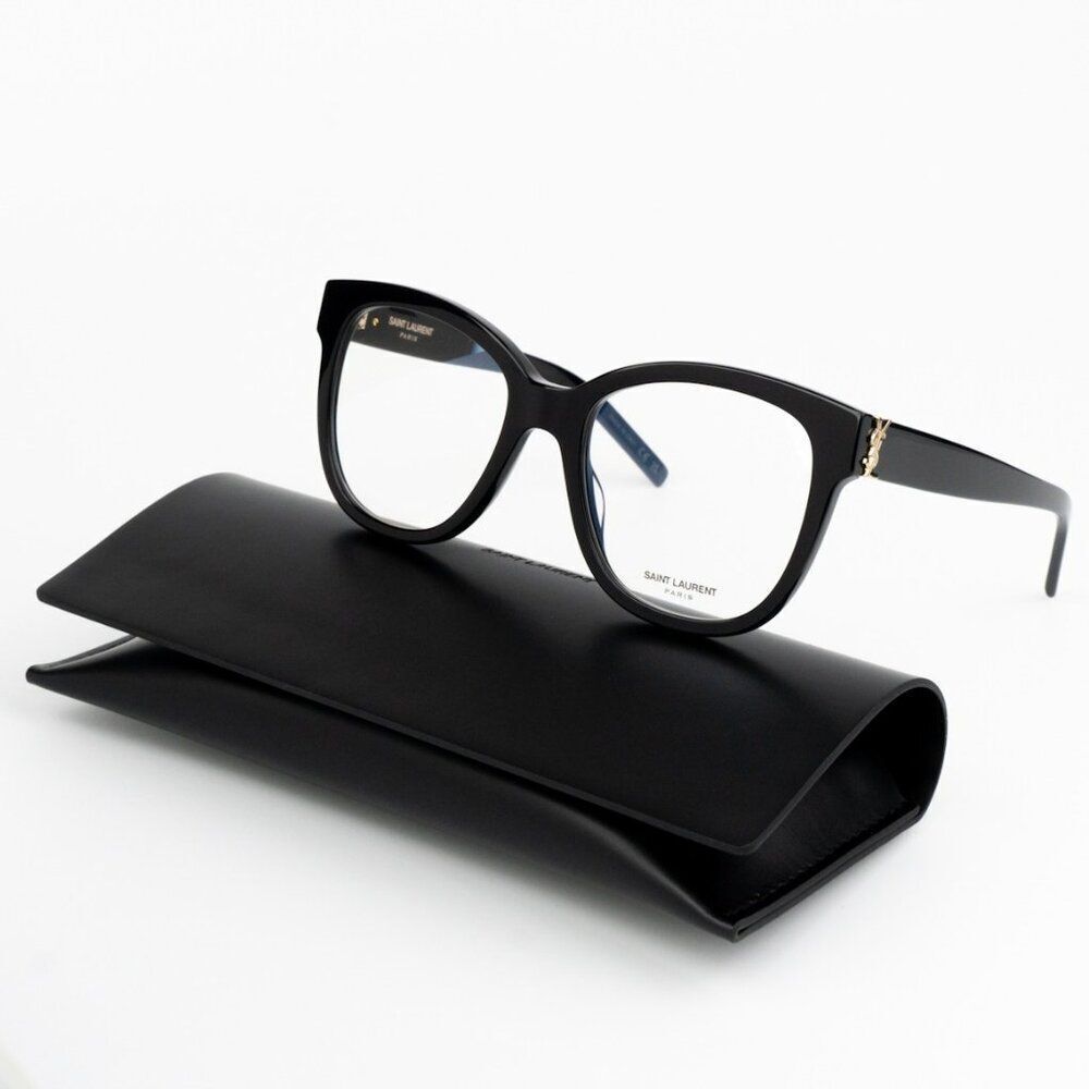 NEW Saint Laurent SLM97 001 Black Square Women Eyeglasses
